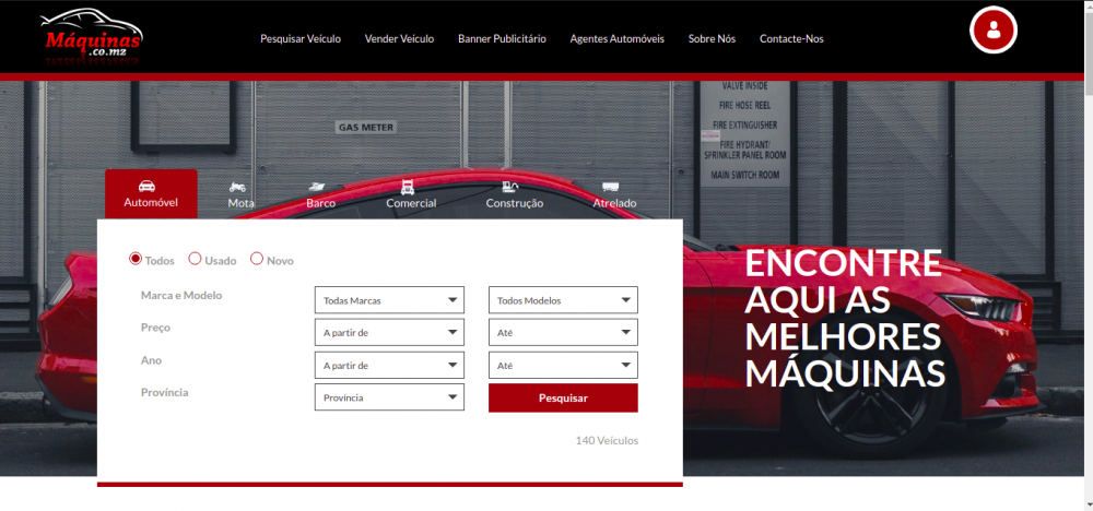 Máquinas  – Website