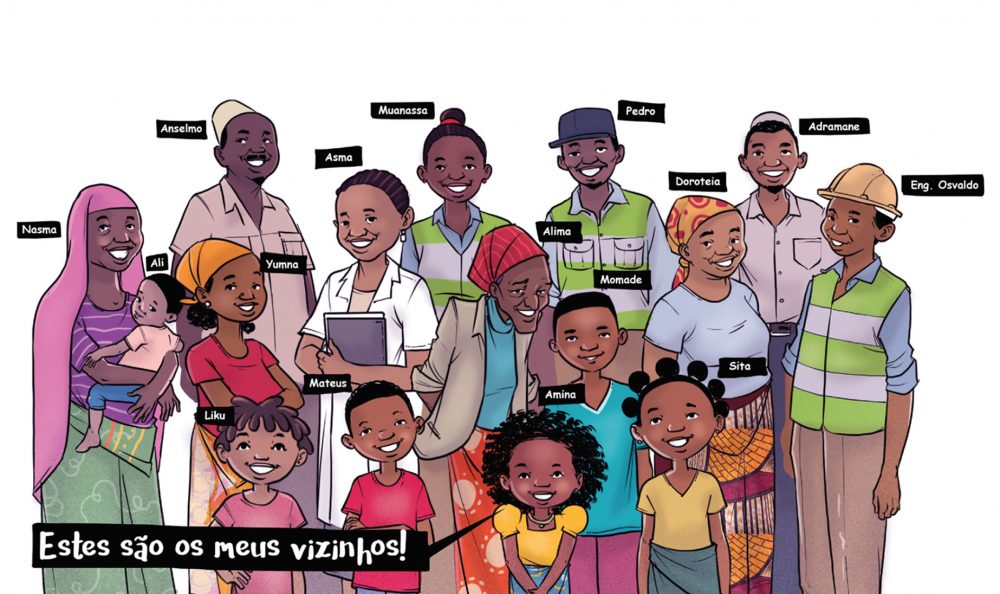 Booklets: Amina’s Neighborhood Illustrations, Booklet Design and Script